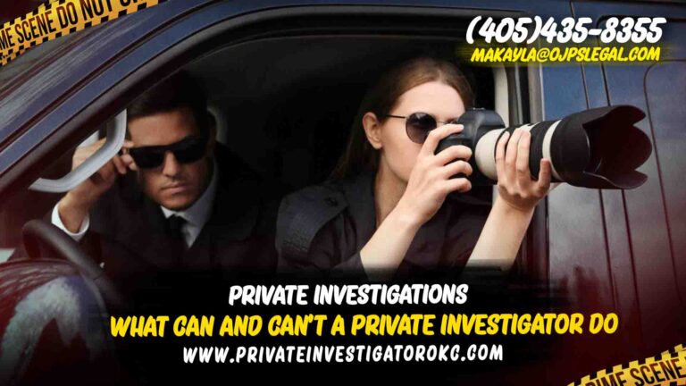 Can and Can’t a Private Investigator Do