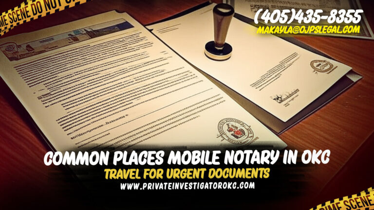 Common Places Mobile Notary in OKC Travel for Urgent Documents